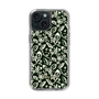 Slim Protection Case［ Ungrid - FlowerPrint - Black ］