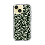Slim Protection Case［ Ungrid - FlowerPrint - Black ］