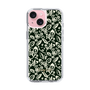 Slim Protection Case［ Ungrid - FlowerPrint - Black ］
