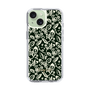 Slim Protection Case［ Ungrid - FlowerPrint - Black ］