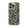Slim Protection Case［ Ungrid - FlowerPrint - Black ］