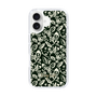 Slim Protection Case［ Ungrid - FlowerPrint - Black ］