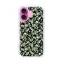 Slim Protection Case［ Ungrid - FlowerPrint - Black ］