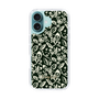 Slim Protection Case［ Ungrid - FlowerPrint - Black ］