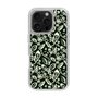 Slim Protection Case［ Ungrid - FlowerPrint - Black ］
