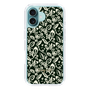Slim Protection Case［ Ungrid - FlowerPrint - Black ］