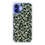 Slim Protection Case［ Ungrid - FlowerPrint - Black ］