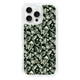 Slim Protection Case［ Ungrid - FlowerPrint - Black ］