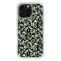 Slim Protection Case［ Ungrid - FlowerPrint - Black ］