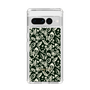 Slim Protection Case［ Ungrid - FlowerPrint - Black ］