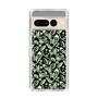 Slim Protection Case［ Ungrid - FlowerPrint - Black ］