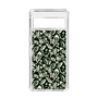 Slim Protection Case［ Ungrid - FlowerPrint - Black ］