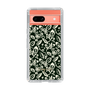 Slim Protection Case［ Ungrid - FlowerPrint - Black ］