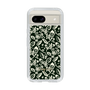 Slim Protection Case［ Ungrid - FlowerPrint - Black ］