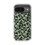 Slim Protection Case［ Ungrid - FlowerPrint - Black ］