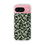 Slim Protection Case［ Ungrid - FlowerPrint - Black ］