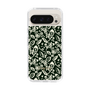 Slim Protection Case［ Ungrid - FlowerPrint - Black ］