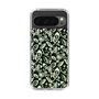 Slim Protection Case［ Ungrid - FlowerPrint - Black ］