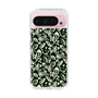Slim Protection Case［ Ungrid - FlowerPrint - Black ］