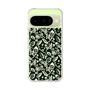 Slim Protection Case［ Ungrid - FlowerPrint - Black ］
