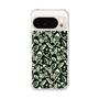 Slim Protection Case［ Ungrid - FlowerPrint - Black ］