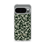 Slim Protection Case［ Ungrid - FlowerPrint - Black ］