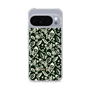 Slim Protection Case［ Ungrid - FlowerPrint - Black ］