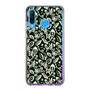 Slim Protection Case［ Ungrid - FlowerPrint - Black ］