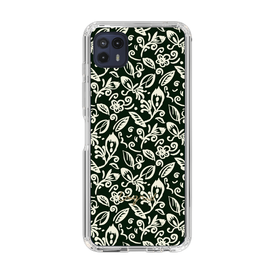 Slim Protection Case［ Ungrid - FlowerPrint - Black ］