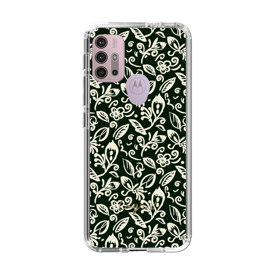 Slim Protection Case［ Ungrid - FlowerPrint - Black ］