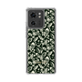 Slim Protection Case［ Ungrid - FlowerPrint - Black ］