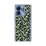 Slim Protection Case［ Ungrid - FlowerPrint - Black ］