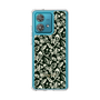 Slim Protection Case［ Ungrid - FlowerPrint - Black ］