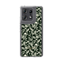Slim Protection Case［ Ungrid - FlowerPrint - Black ］