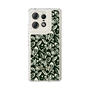 Slim Protection Case［ Ungrid - FlowerPrint - Black ］