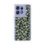 Slim Protection Case［ Ungrid - FlowerPrint - Black ］