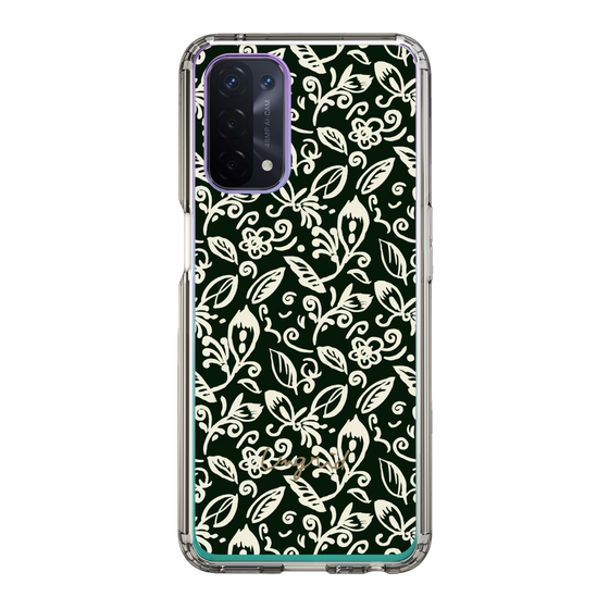 Slim Protection Case［ Ungrid - FlowerPrint - Black ］