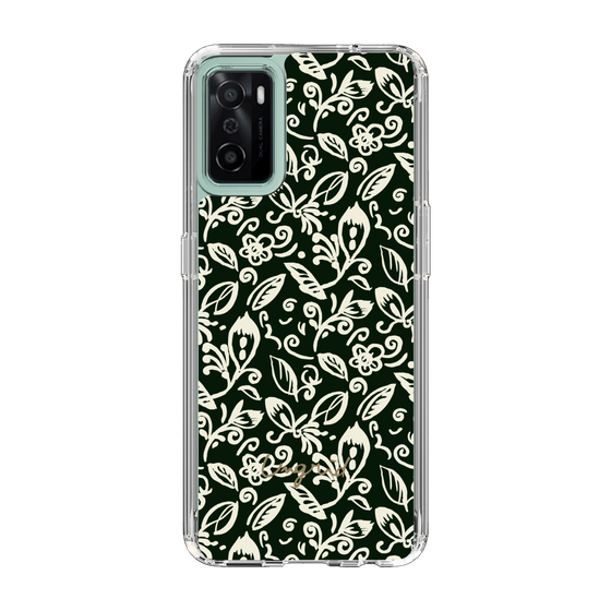 Slim Protection Case［ Ungrid - FlowerPrint - Black ］