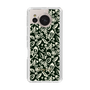 Slim Protection Case［ Ungrid - FlowerPrint - Black ］
