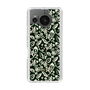 Slim Protection Case［ Ungrid - FlowerPrint - Black ］