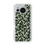 Slim Protection Case［ Ungrid - FlowerPrint - Black ］