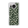Slim Protection Case［ Ungrid - FlowerPrint - Black ］