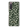 Slim Protection Case［ Ungrid - FlowerPrint - Black ］