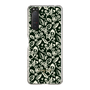 Slim Protection Case［ Ungrid - FlowerPrint - Black ］
