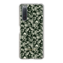 Slim Protection Case［ Ungrid - FlowerPrint - Black ］