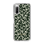 Slim Protection Case［ Ungrid - FlowerPrint - Black ］
