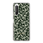 Slim Protection Case［ Ungrid - FlowerPrint - Black ］