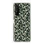 Slim Protection Case［ Ungrid - FlowerPrint - Black ］