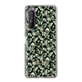 Slim Protection Case［ Ungrid - FlowerPrint - Black ］