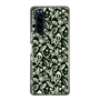 Slim Protection Case［ Ungrid - FlowerPrint - Black ］